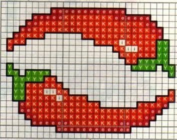 Схема перца по клеточкам