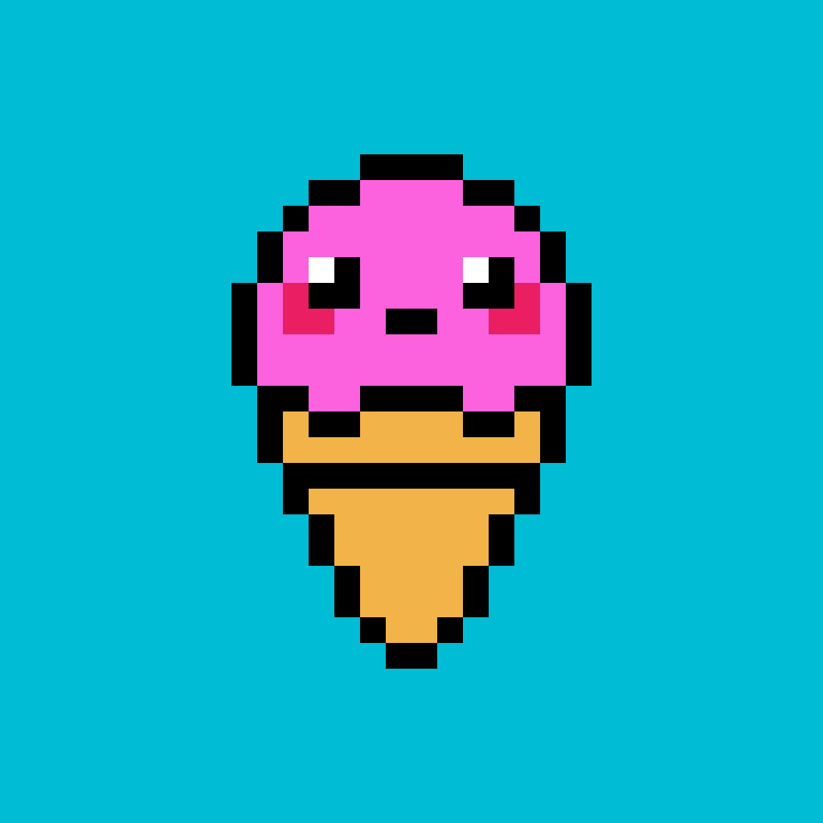 Мороженое по пикселям