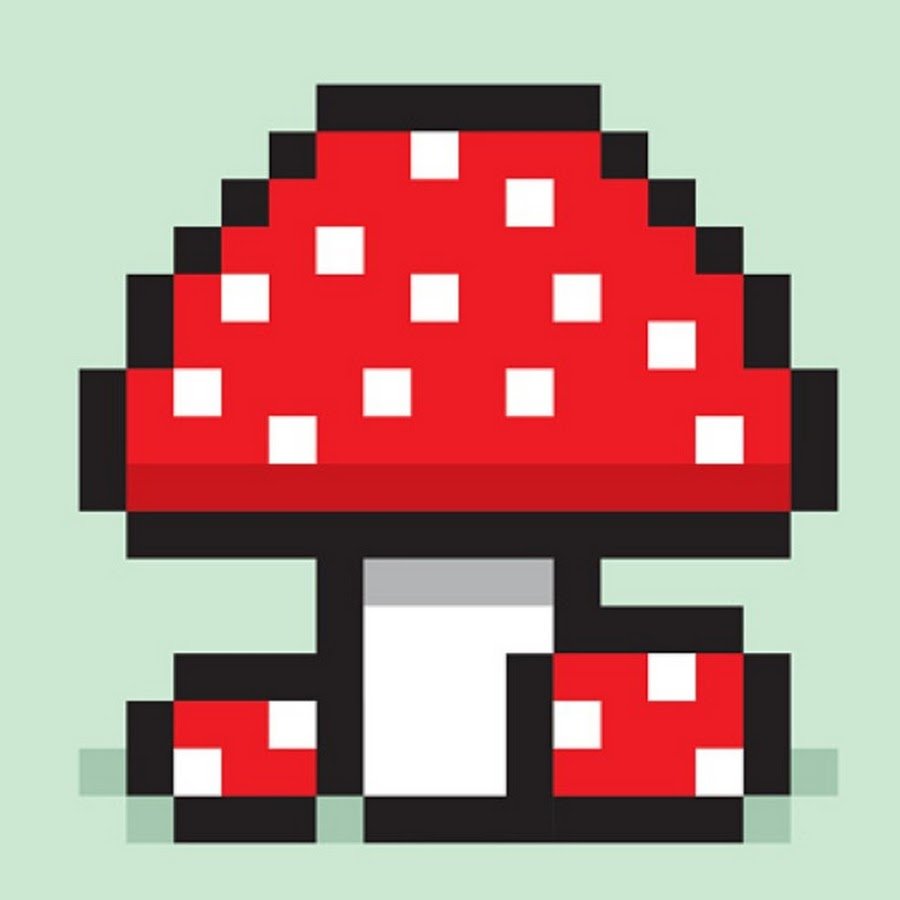 Пиксельные грибы
