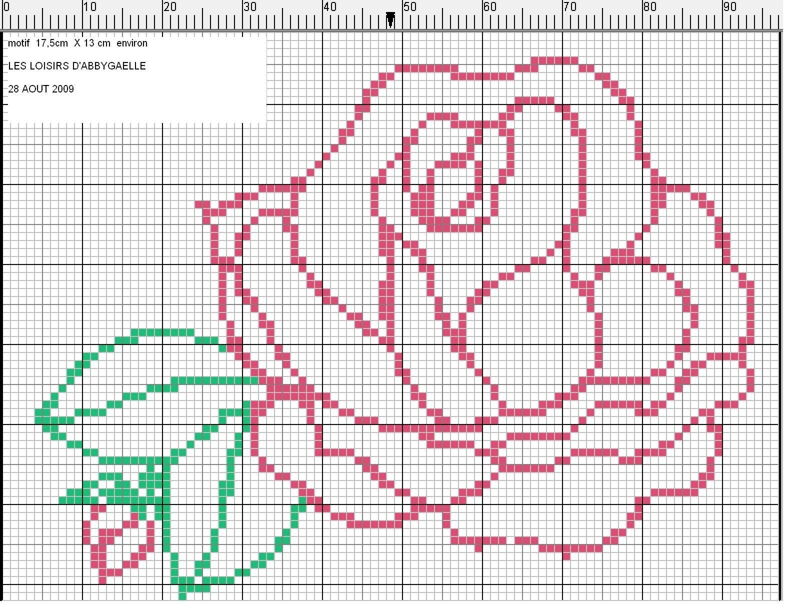 Схема для вышивания роза простая