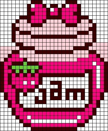 Рисование по клеточкам бургер