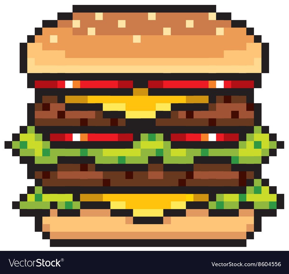 Бутерброд пиксель арт