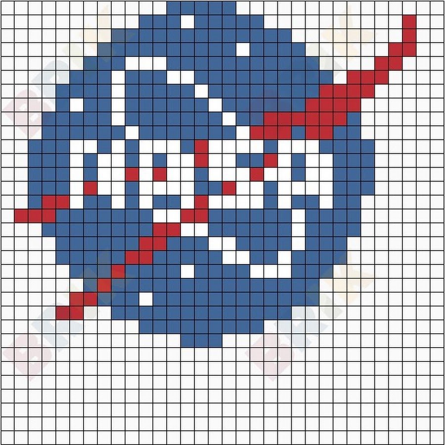 Схема вышивки логотипа НАСА