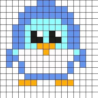 Рисунки по клеточкам лёгкие