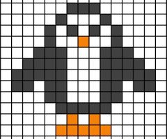 Пингвин по клеткам