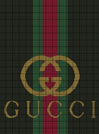 Вышивка крестом схемы гуччи