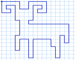 Баран графический диктант 1 класс