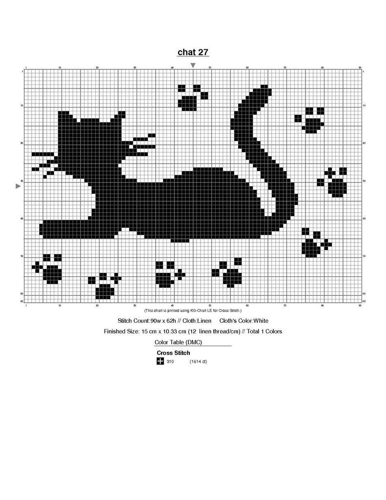 Схемы кошек для вязания