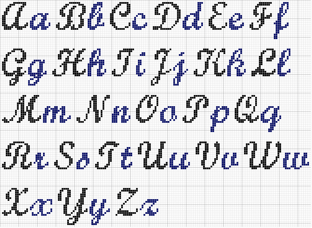 Алфавит вышивка крестом схемы