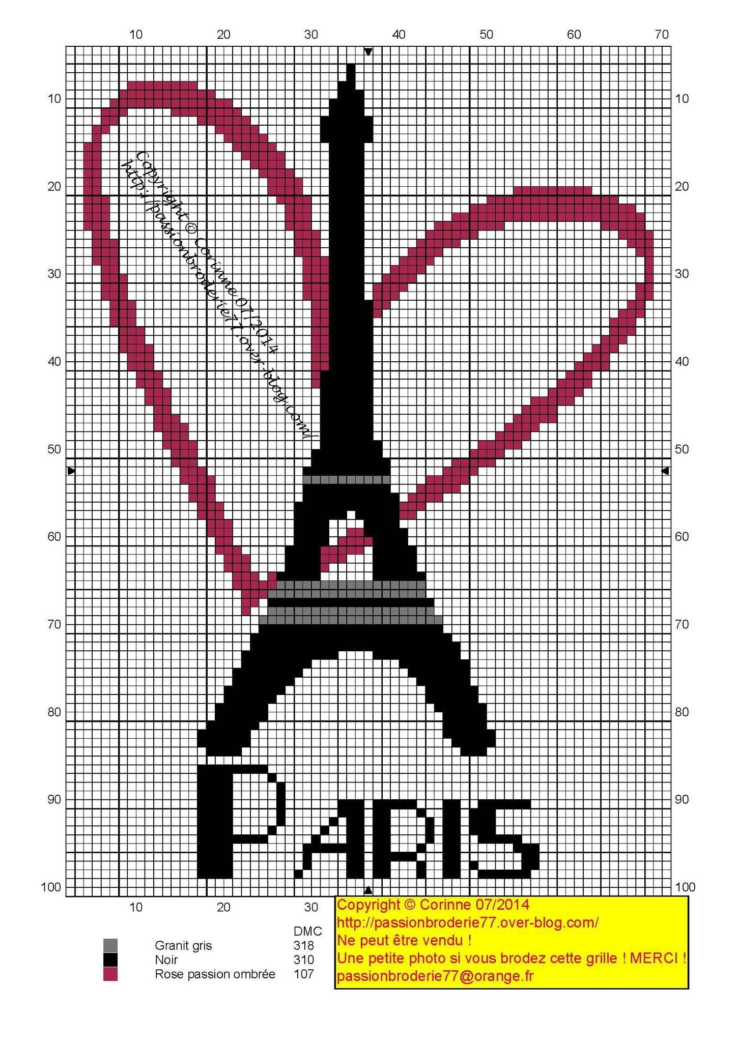 Вышивка крестом монохром схемы бесплатно Париж
