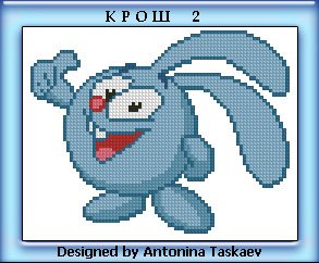 Рисунки по клеточкам Смешарики