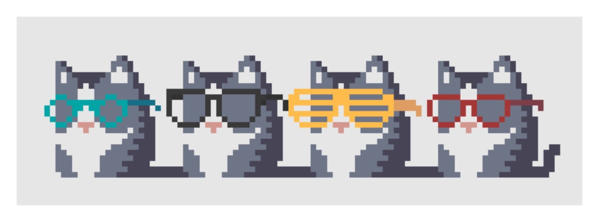 пиксельные картинки котиков