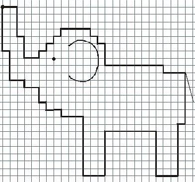 Раскраски в клеточку