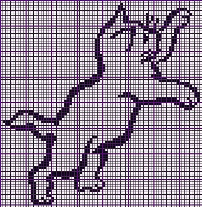 Контур кота для вышивки