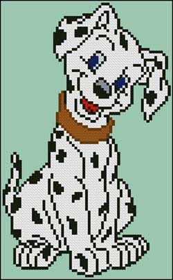 Схема для вышивания далматинец