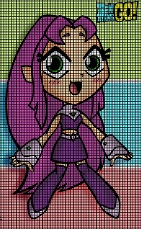 Юные Титаны по клеточкам