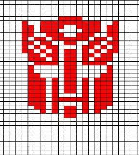 Знак автоботов по клеточкам