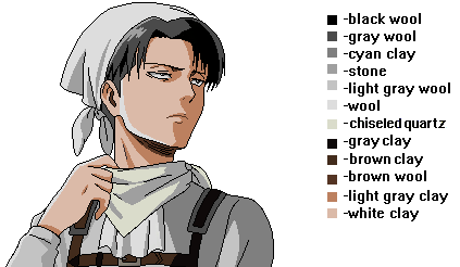 Атака титанов вышивка крестом схемы Леви