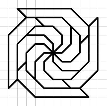 Узоры по клеточкам в тетради сложные