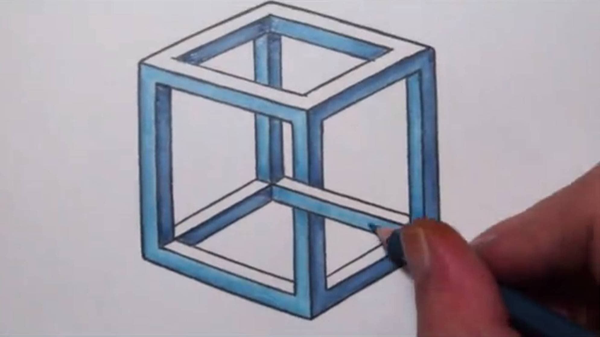 Иллюзия обмана карандашом