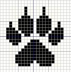 Вышивка крестом лапки