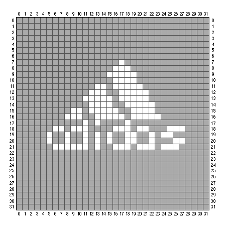 Схема вышивки адидас