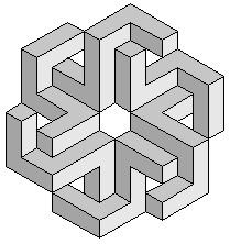 Сложные объемные фигуры в клеточку