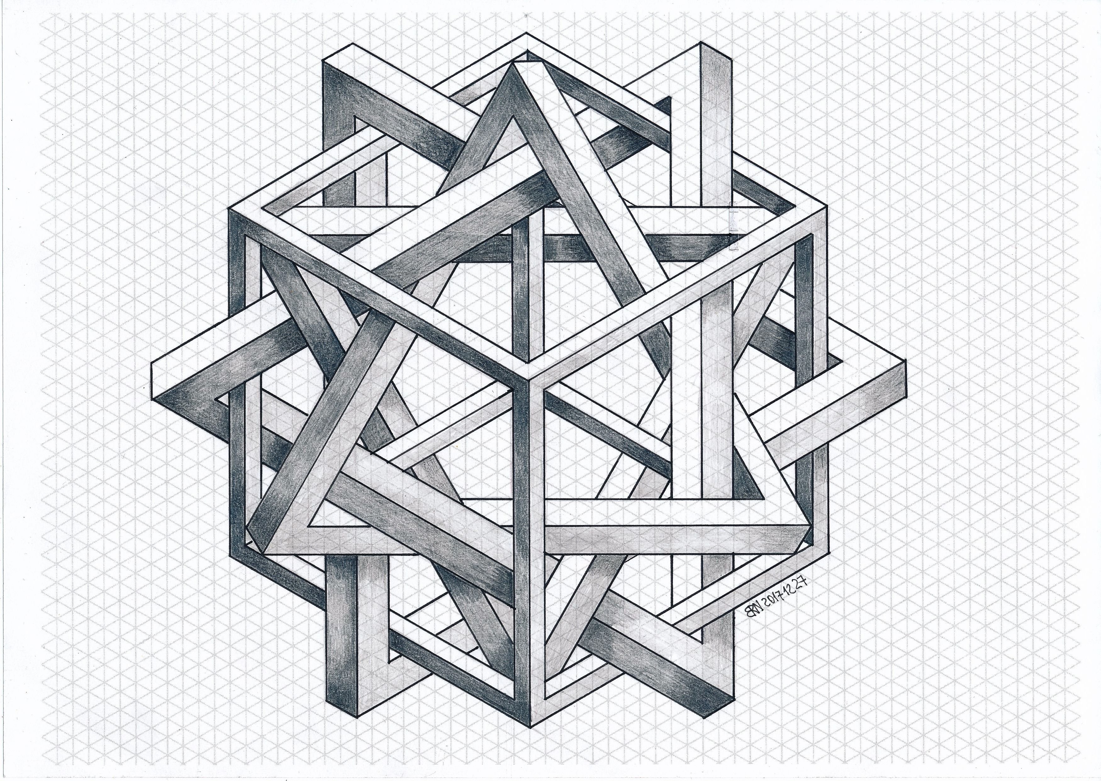 Невозможные геометрические фигуры Эшера