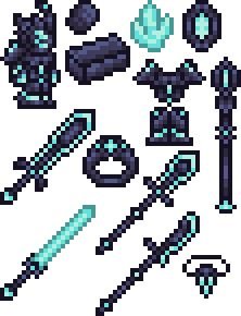 Пиксельные мечи из террарии