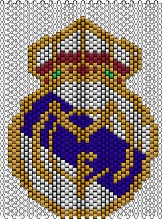 Вышивка крестом логотип Реал Мадрид