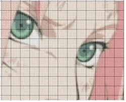 Сакура по клеточкам аниме