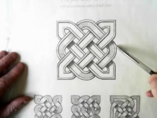 Как рисовать кельтские узоры по клеточкам