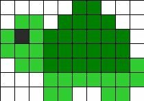 Рисунки по клеточкам черепашки (48 фото)