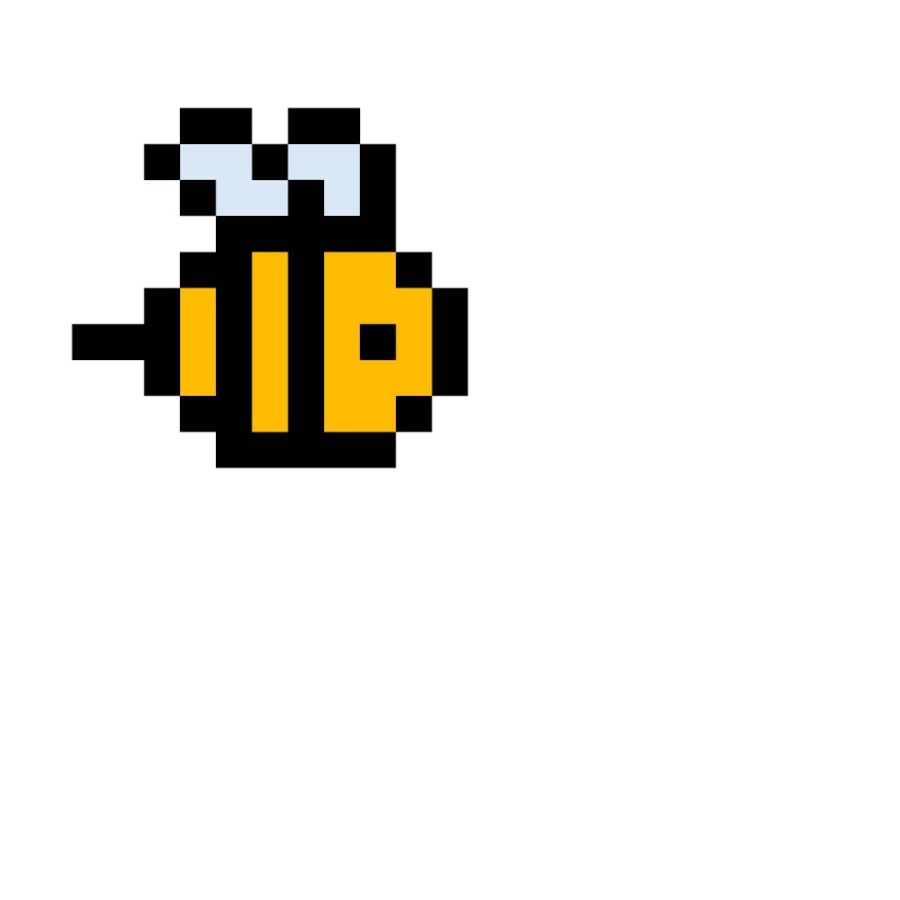 Пчела пиксель арт