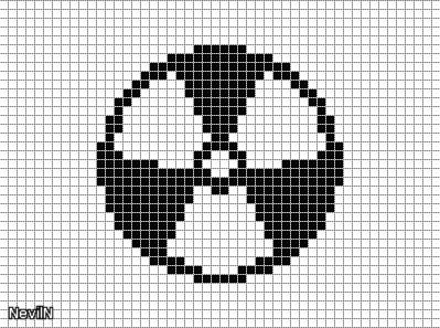 Чёрно белые пиксель арты