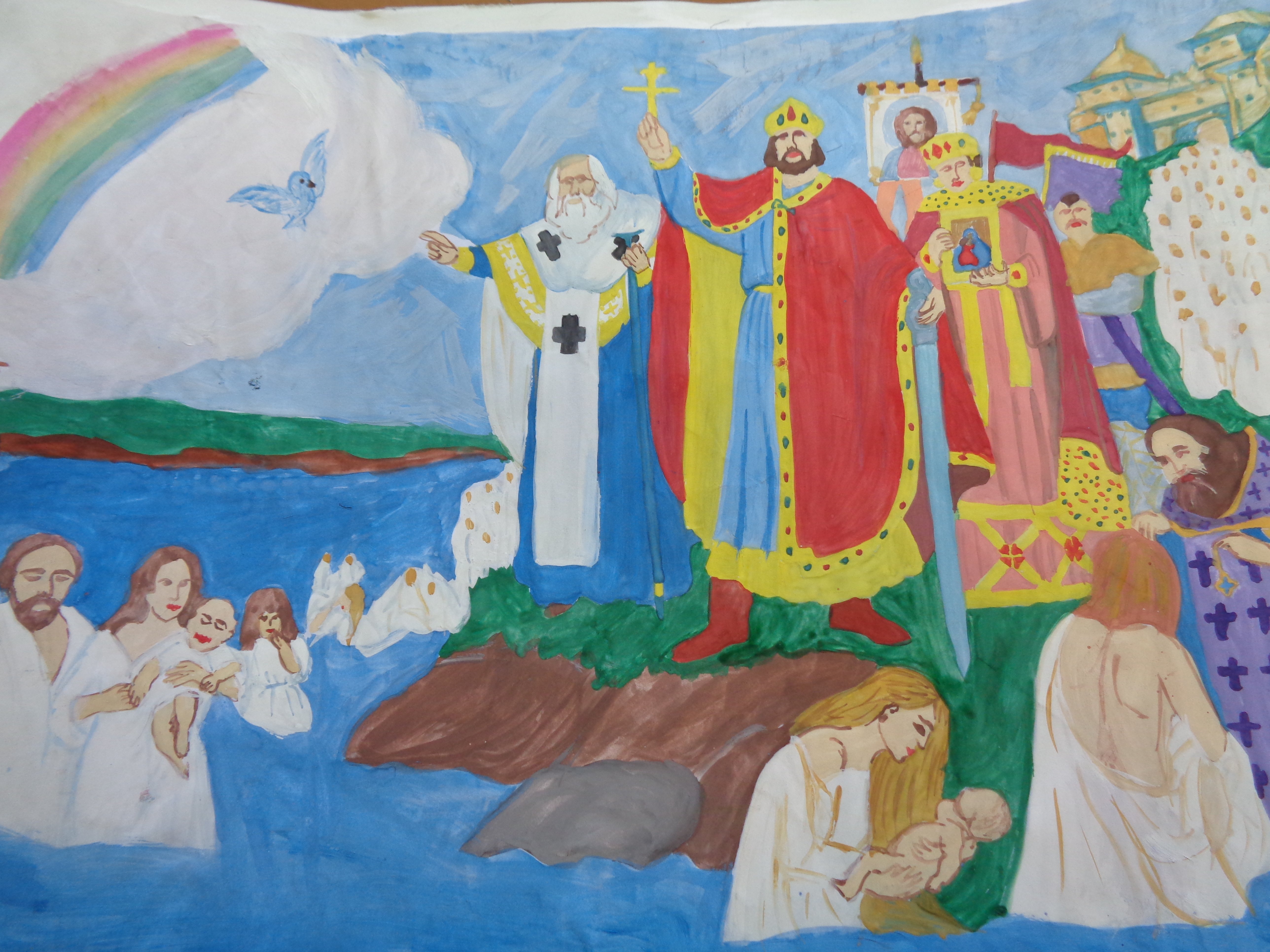 Крещение Руси князем Владимиром рисунок