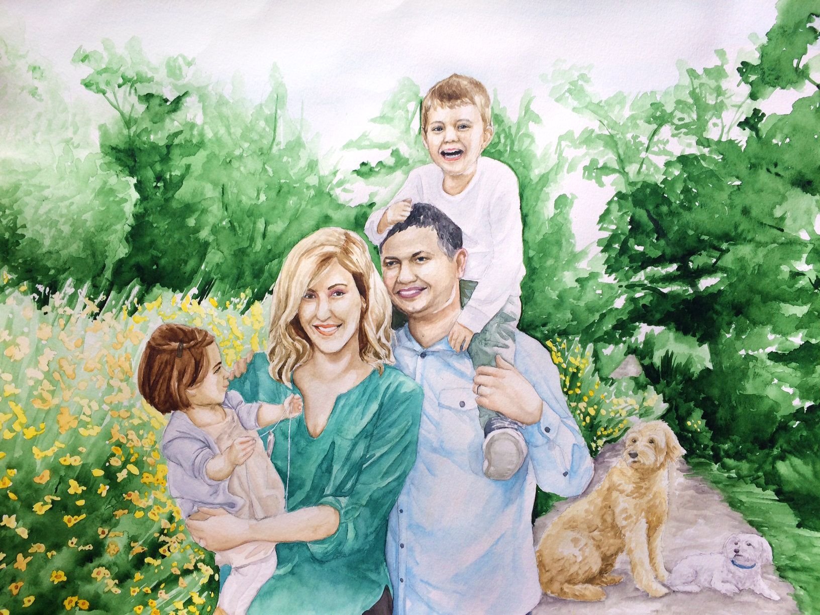 фото семьи рисунок