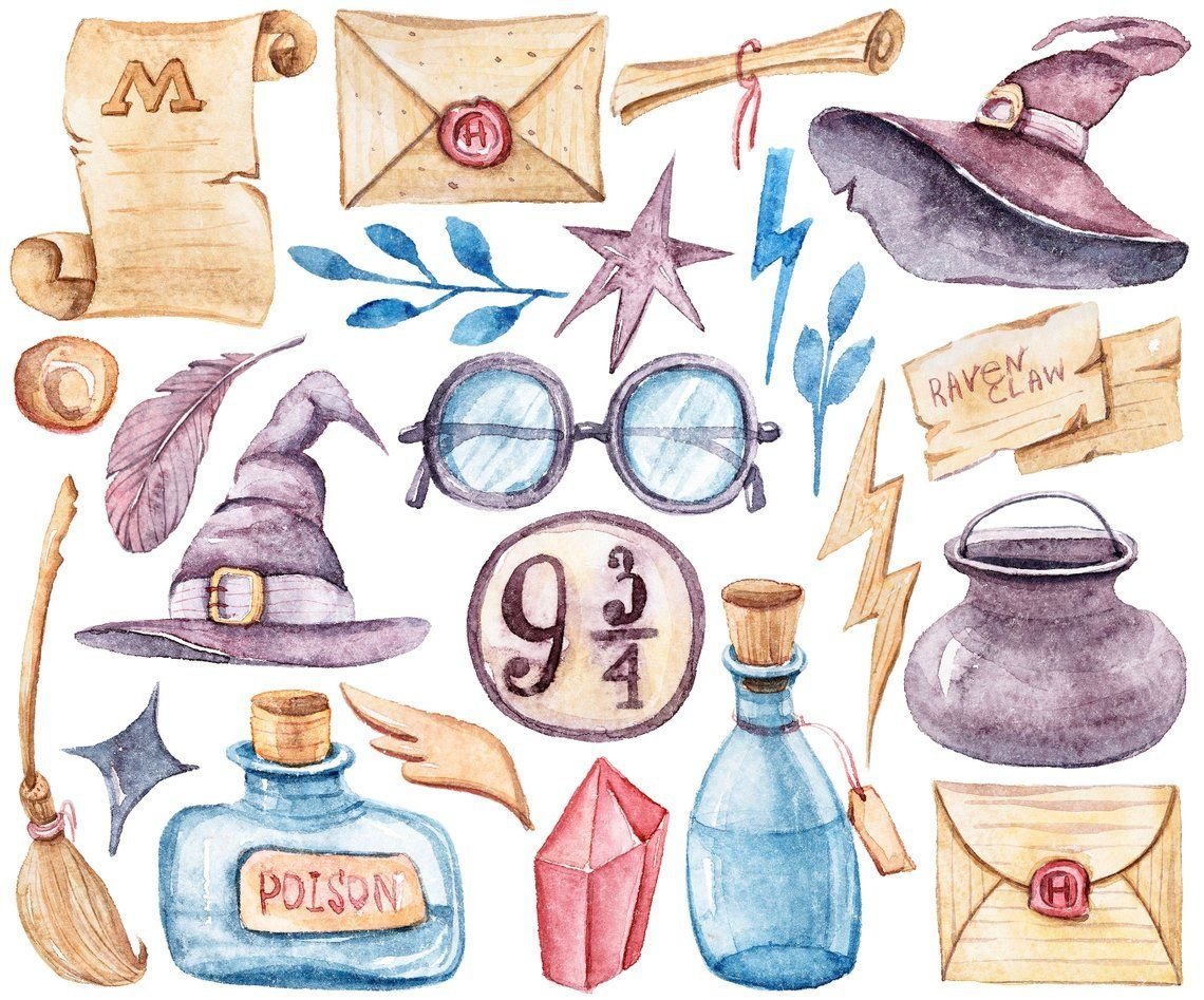 Вещи Гарри Поттера рисунки