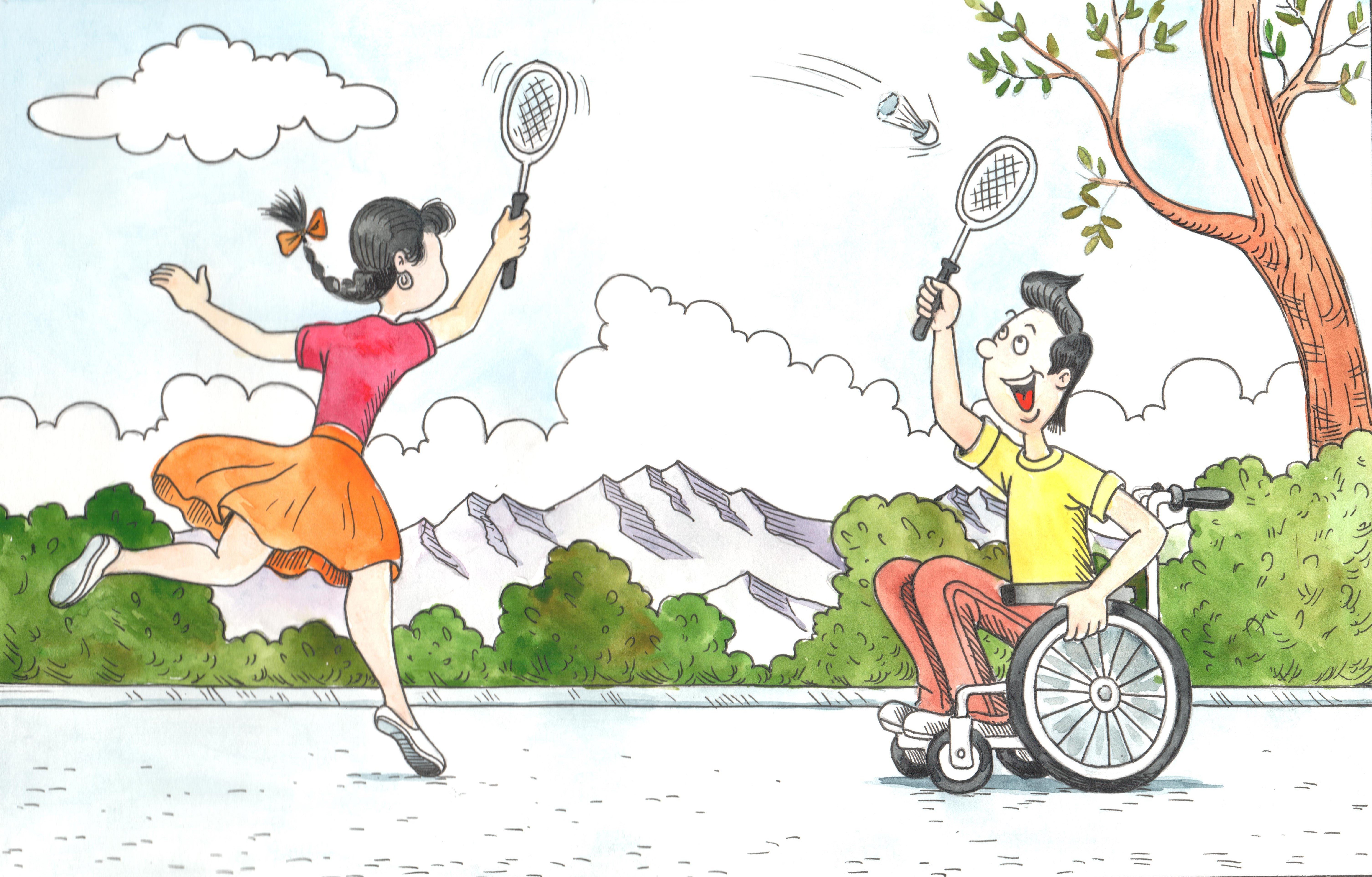 Рисунок на тему день инвалида
