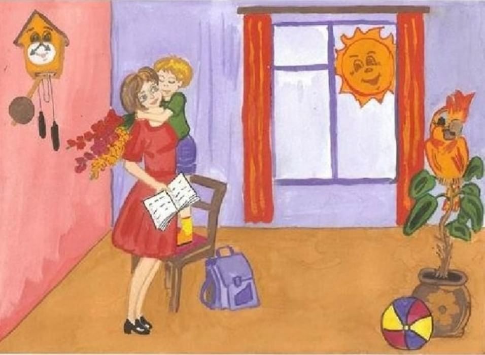 Маму в комнату рассказ. Рисунок для мамы. Рисунок на тему мама. Рисунок ко Дню матери. Рисунок на тему милая мама.