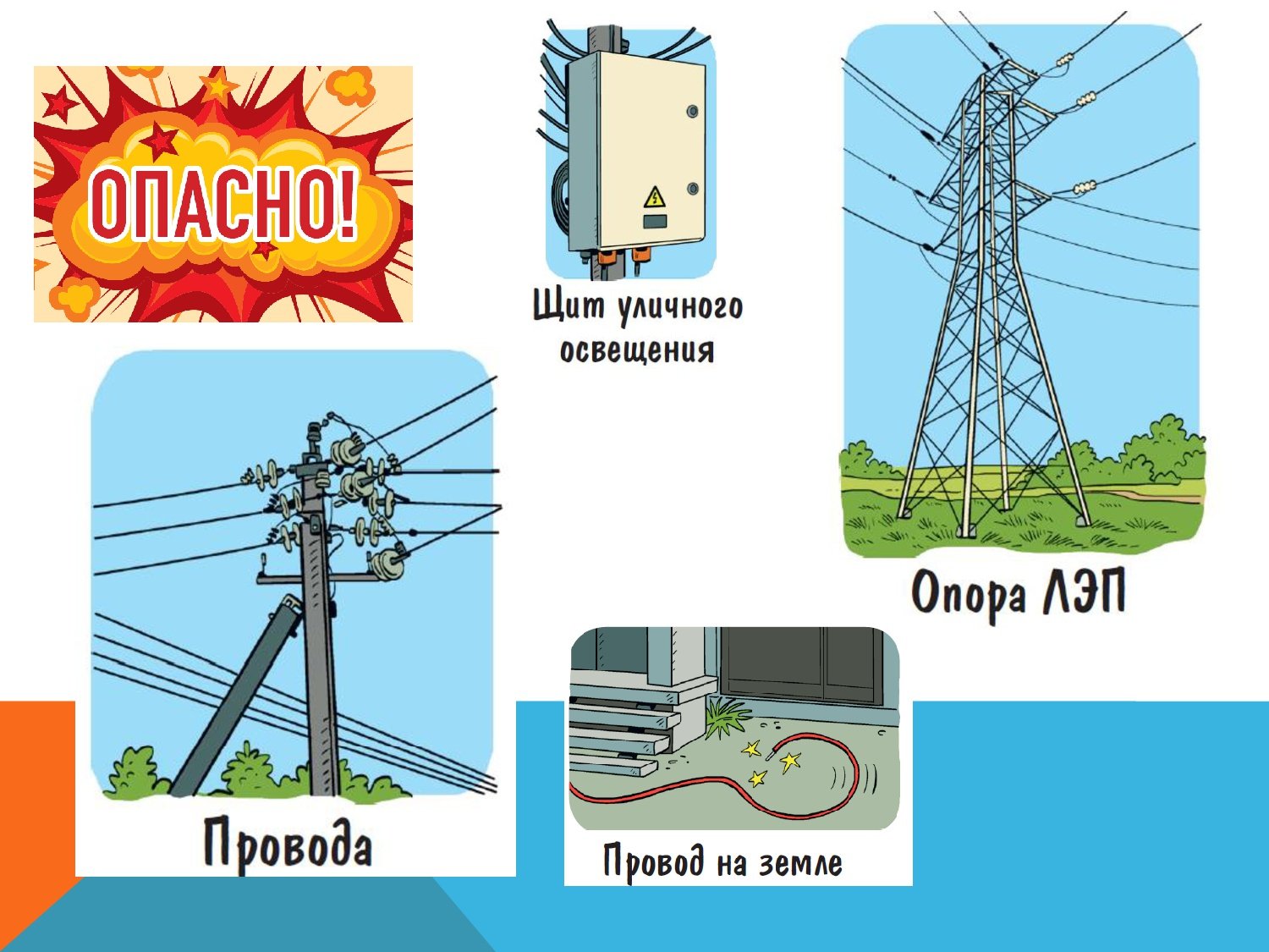 Электробезопасность в школе плакат