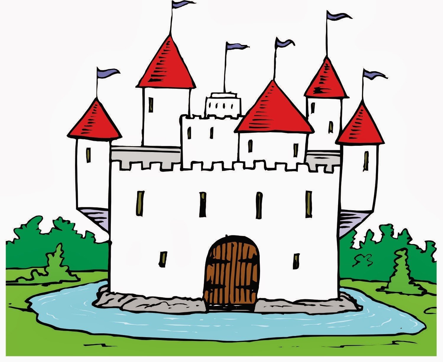 Замок картинка для детей