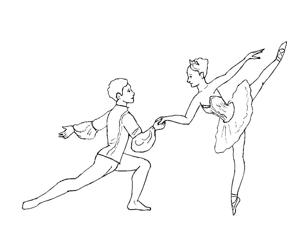 Раскраска балет
