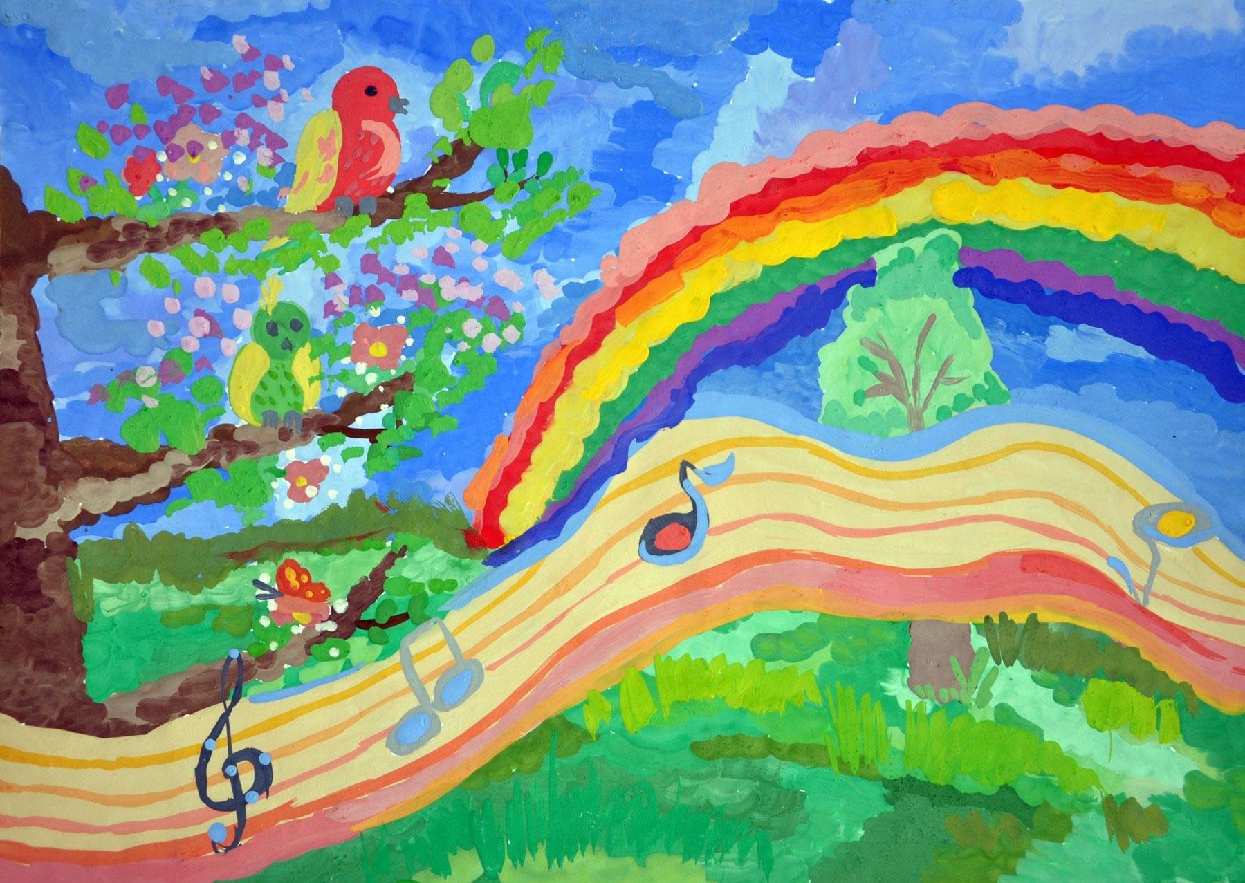 Рисунок на тему разноцветный мир
