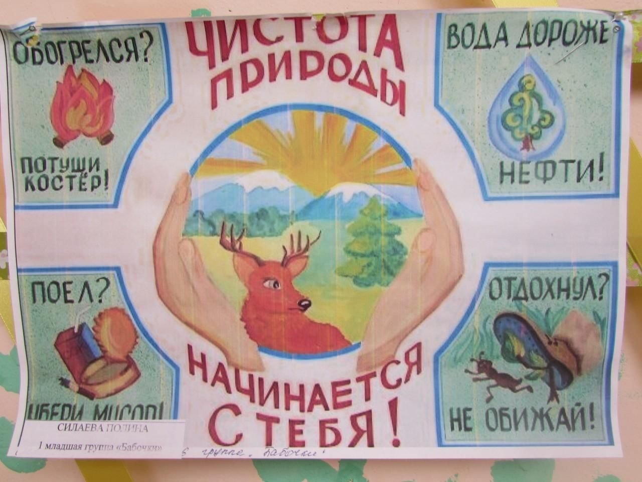 Плакат на тему защита природы