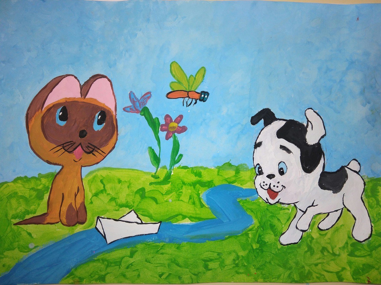 Котенок Гав рисунок для детей