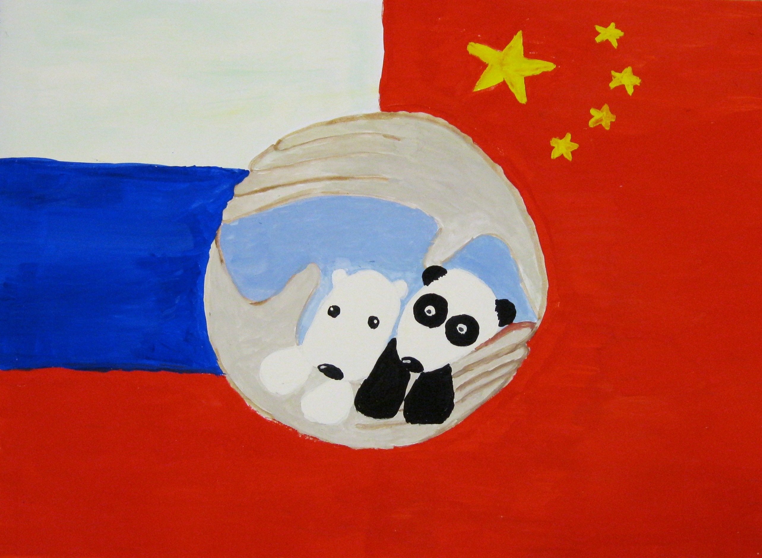 Дружба России и Китая рисунки