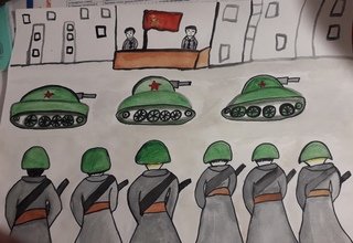 Рисунок на тему Куйбышев запасная столица