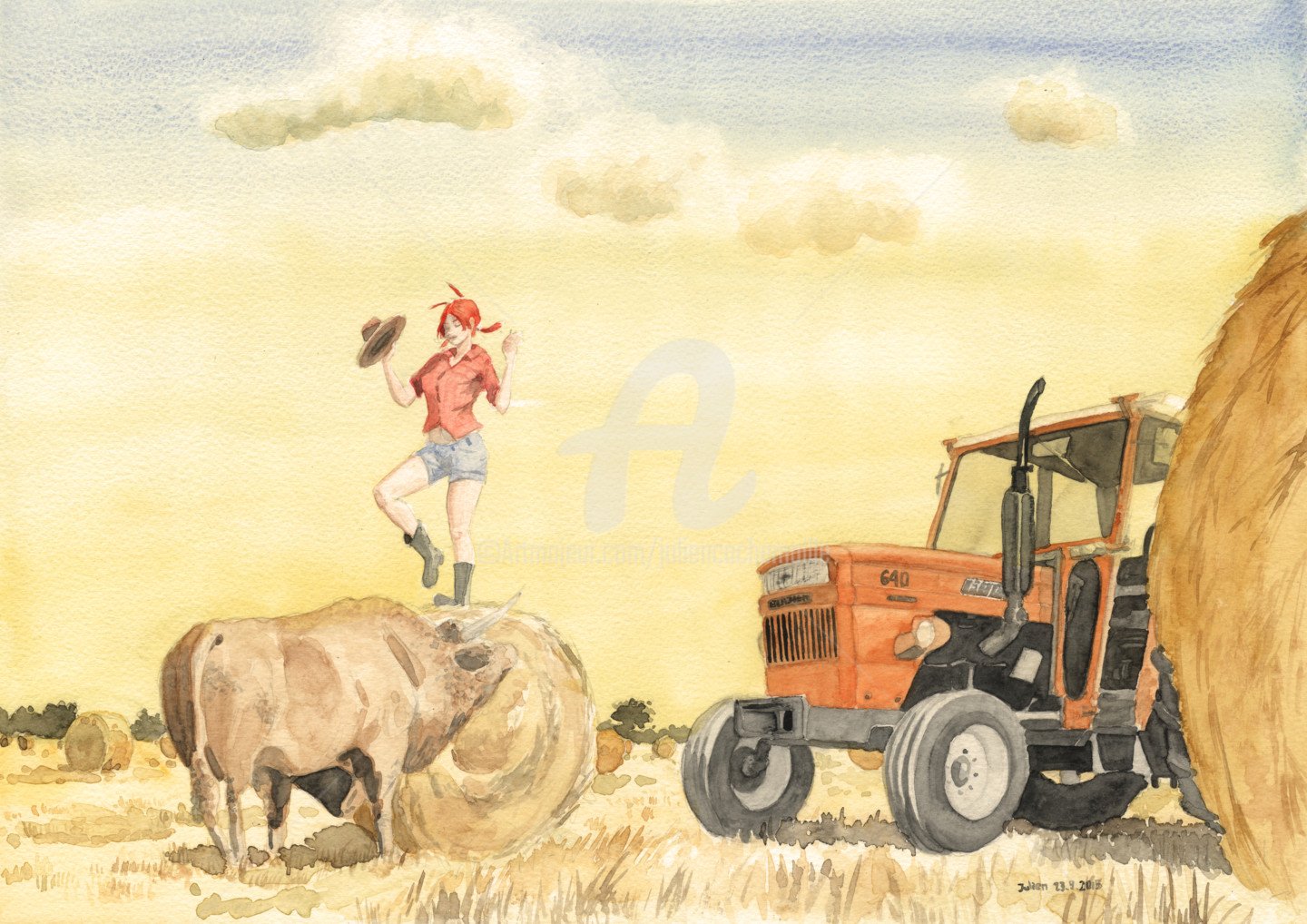 Иллюстрации сельскохозяйственные работы
