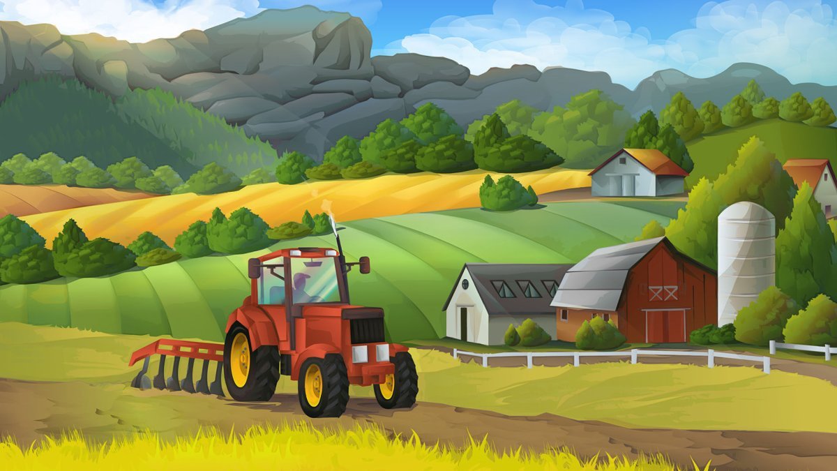 Сельское хозяйство иллюстрация